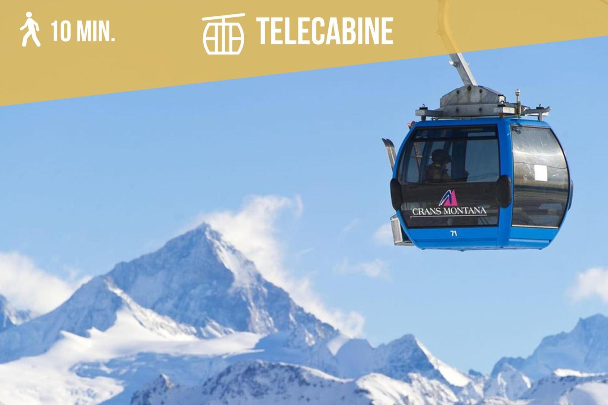 Plein Ciel I Balcony I Close To Cable Cars I Car Park كرانز مونتانا المظهر الخارجي الصورة
